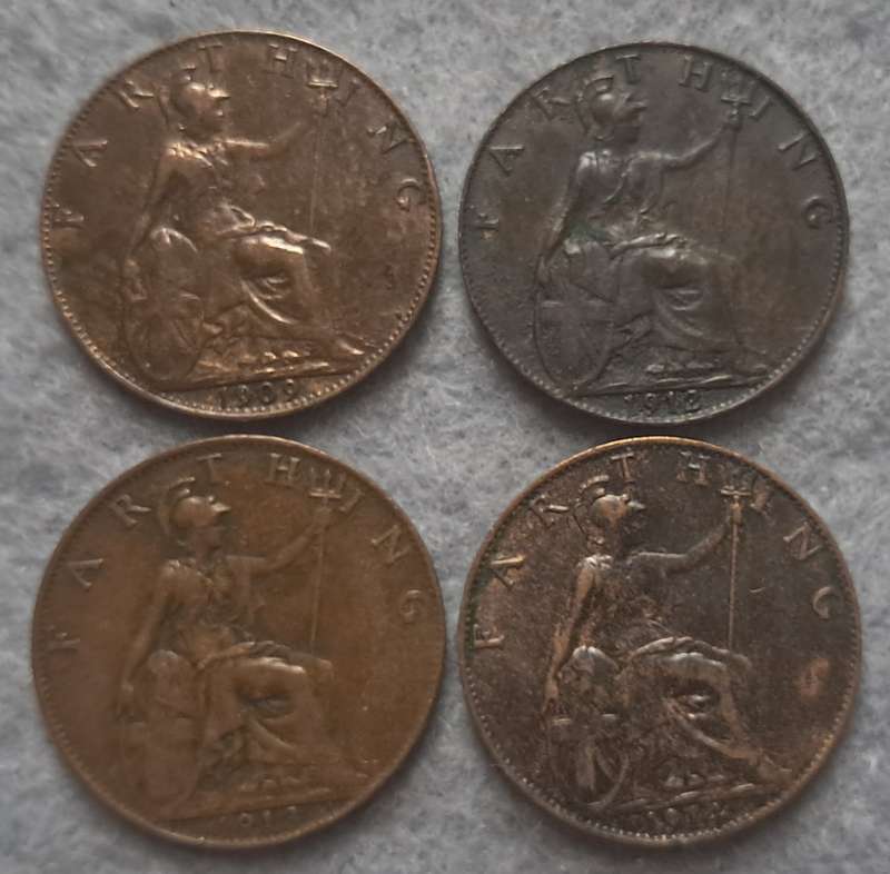 1909 - 1914 GREAT BRITAIN FARTHING COLLECTION