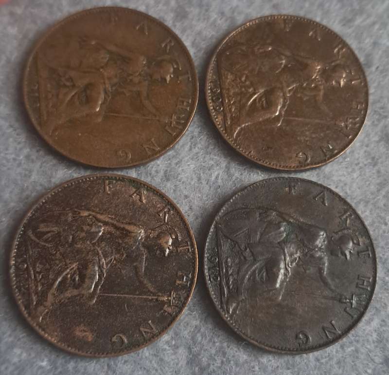 1909 - 1914 GREAT BRITAIN FARTHING COLLECTION