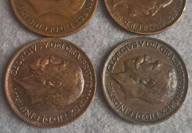 1909 - 1914 GREAT BRITAIN FARTHING COLLECTION