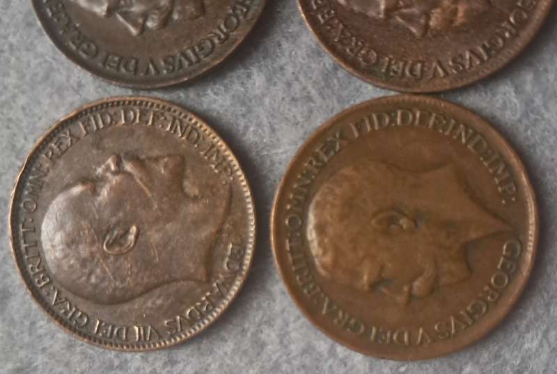 1909 - 1914 GREAT BRITAIN FARTHING COLLECTION