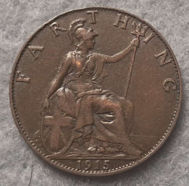 1915 GREAT BRITAIN FARTHING