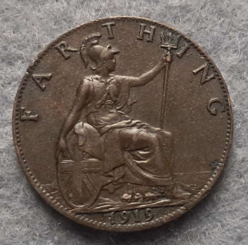 1919 GREAT BRITAIN FARTHING