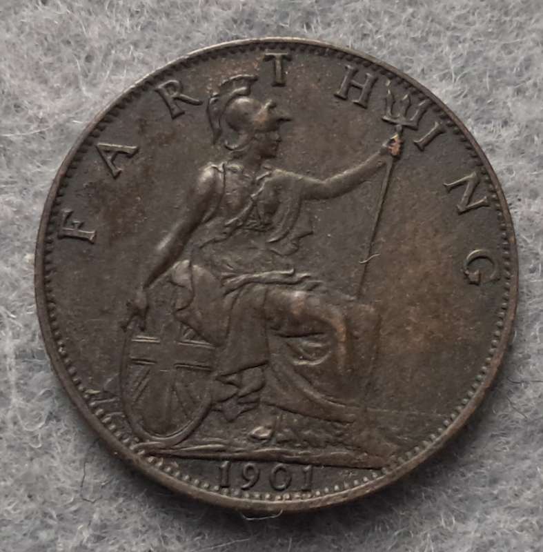 1901 GREAT BRITAIN FARTHING +