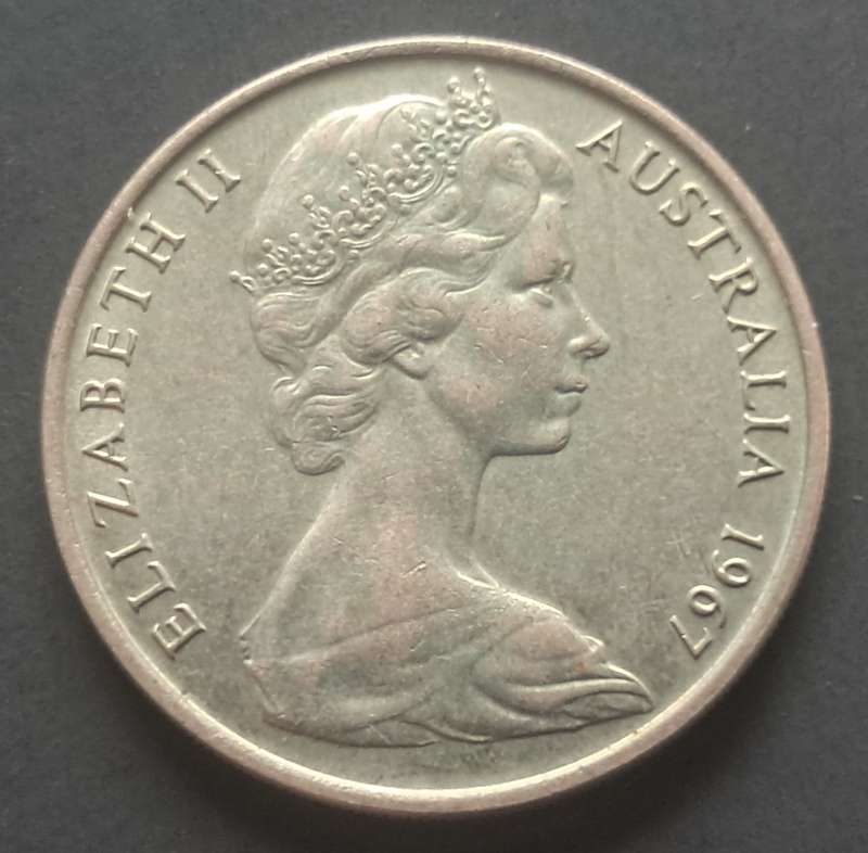 1967 AUSTRALIA 20 CENT : HIGH GRADE