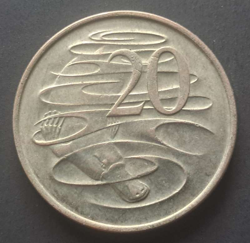 1967 AUSTRALIA 20 CENT : HIGH GRADE