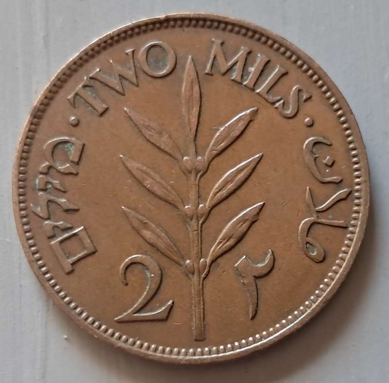 1927 PALESTINE 2 MILS