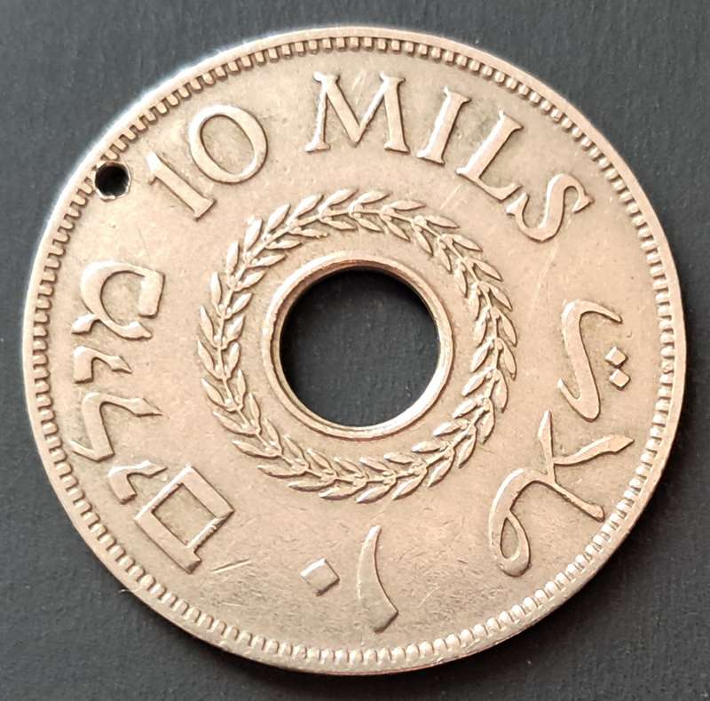 1935 PALESTINE 10 MILS