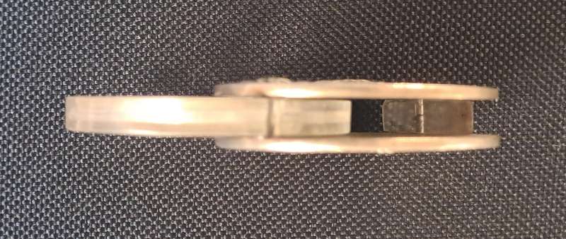 VINTAGE SILVER FOLDING LOUPE : MAGNIFIER