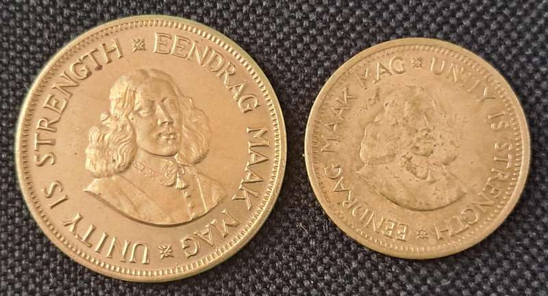 1962 SAU 1 & 1/2 CENT PAIR : ORIGINAL LUSTRE
