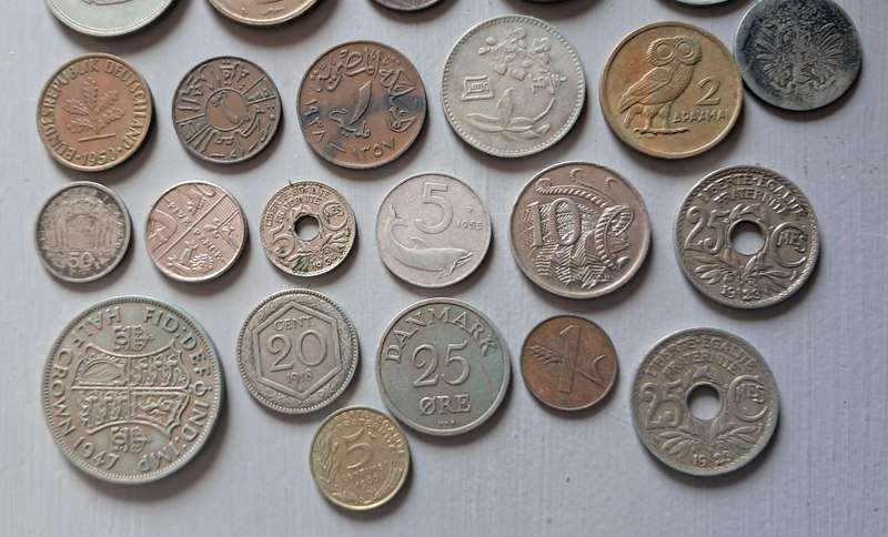 36 X WORLD COINS