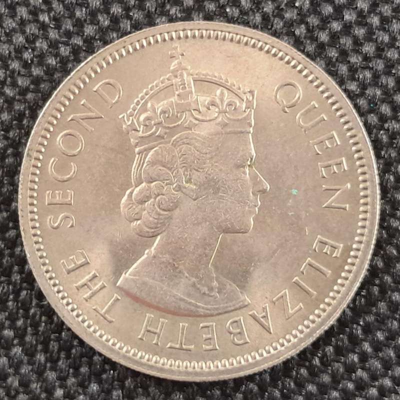 1967 HONG KONG FIFTY CENTS : HIGH GRADE