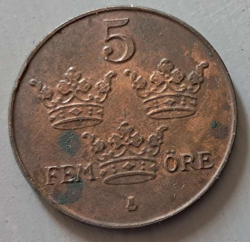 1920 SWEDEB 5 ORE