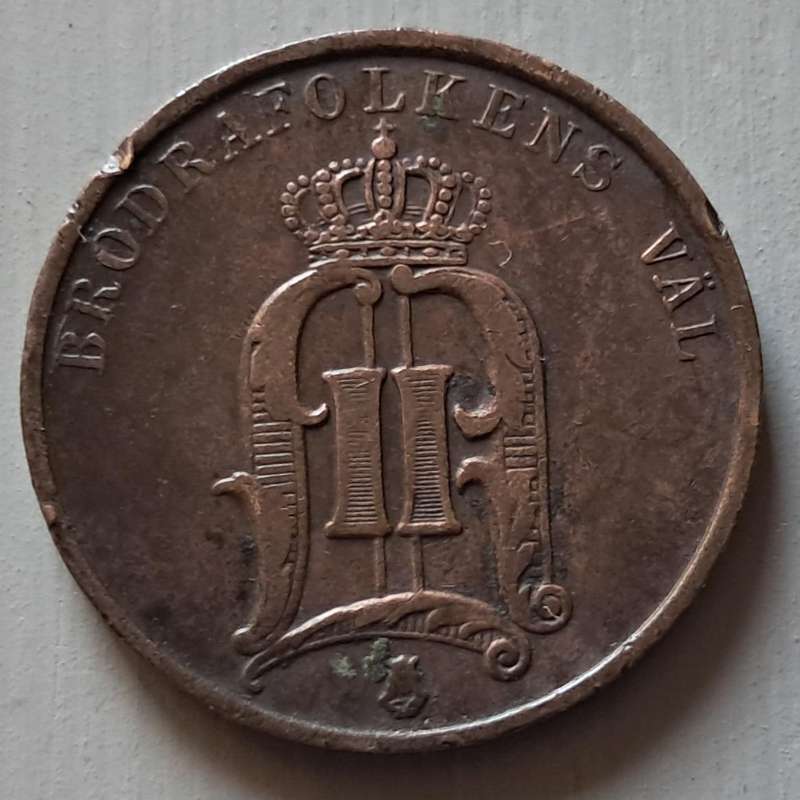 1877 SWEDEN 2 ORE