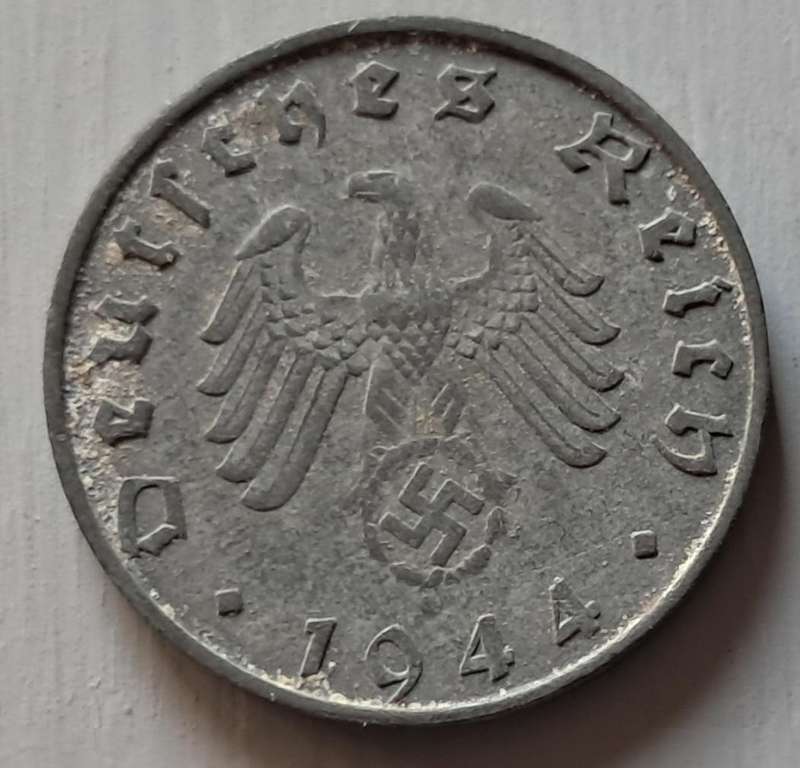 1944 DEUTSCHE REICH 10 PFENNIG (B)