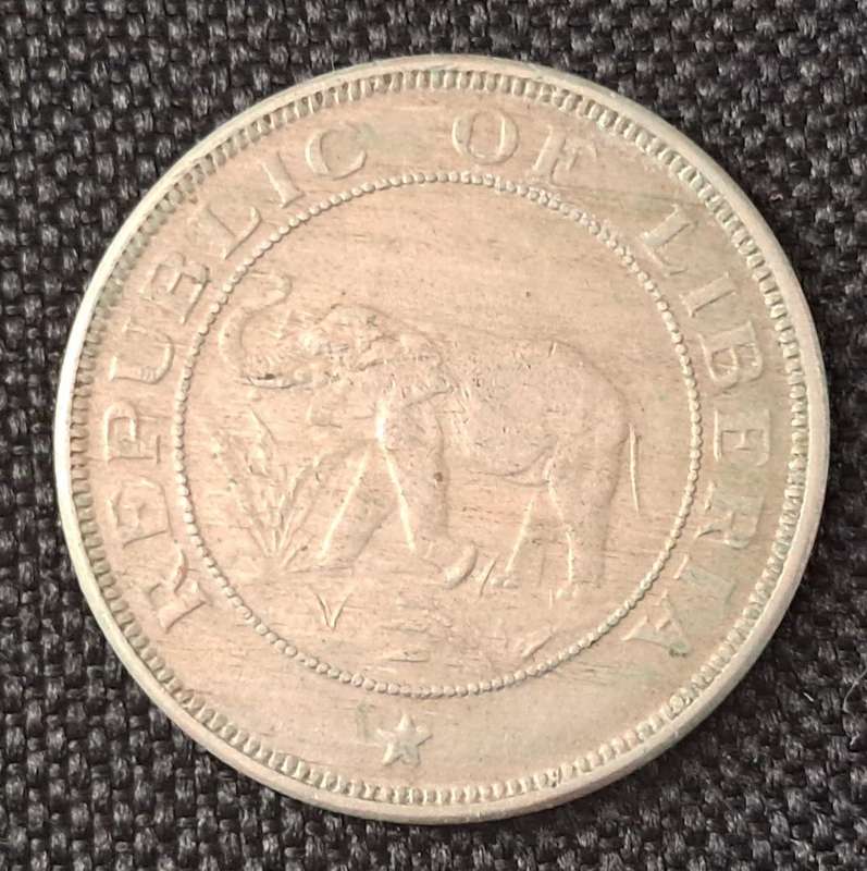 1941 LIBERIA 2 CENTS