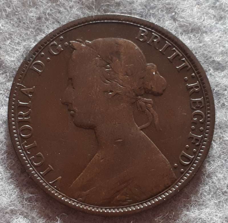 1873 GREAT BRITAIN HALF PENNY