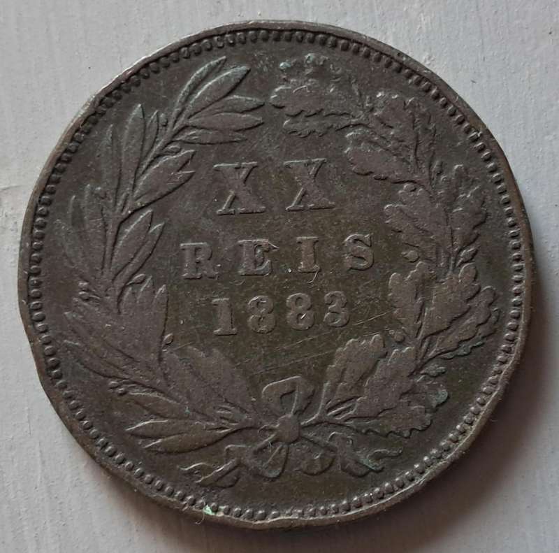 1883 PORTUGAL 20 REIS