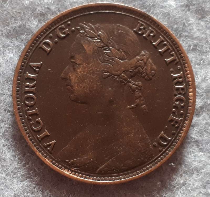 1880 GREAT BRITAIN HALF PENNY