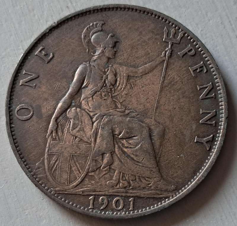 1901 GREAT BRITT 1 PENNY