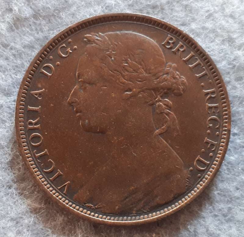 1881 GREAT BRITAIN (H) ONE PENNY