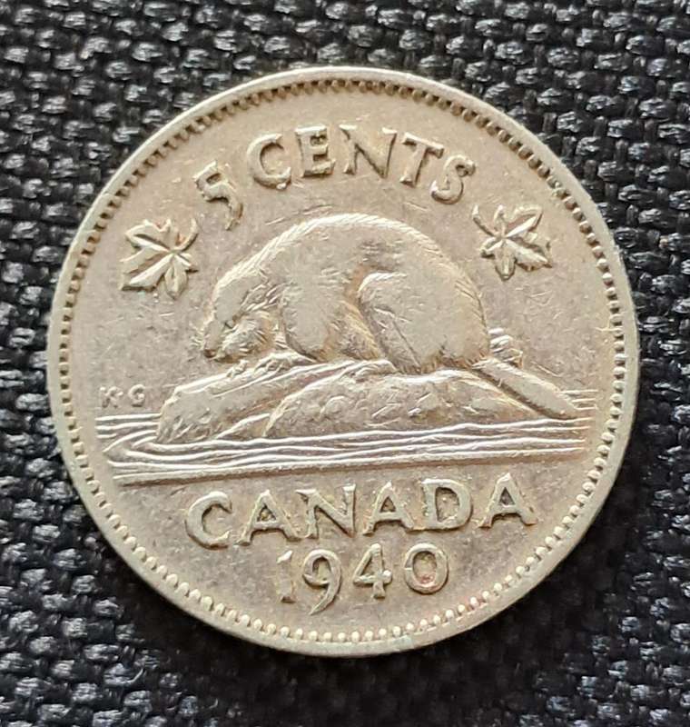 1940 CANADA 5 CENTS