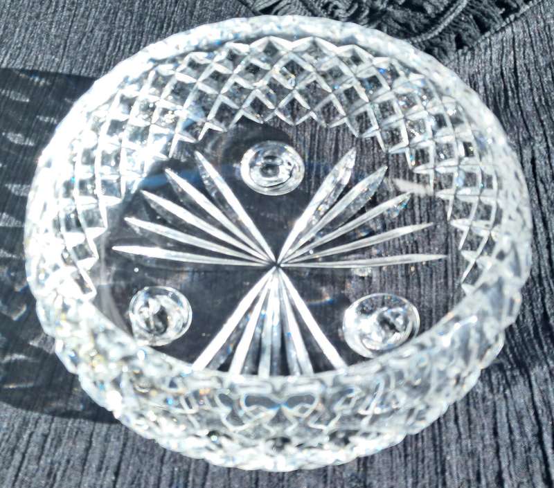 BOWL : SWAROVSKI : 3 FOOTED VINTAGE STYLE