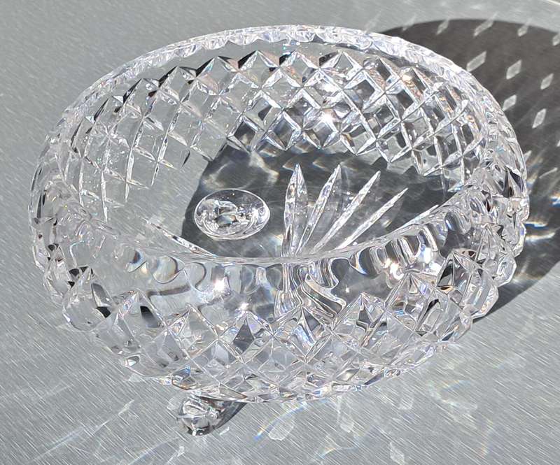 BOWL : SWAROVSKI : 3 FOOTED VINTAGE STYLE