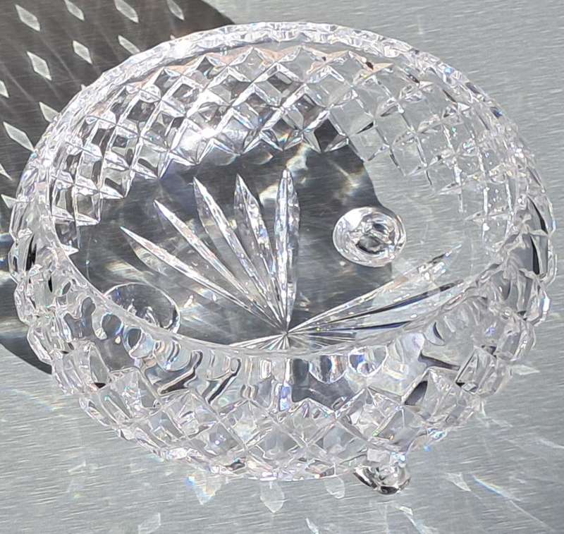 BOWL : SWAROVSKI : 3 FOOTED VINTAGE STYLE
