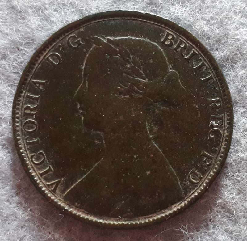 1860 GREAT BRITIAN HALF PENNY
