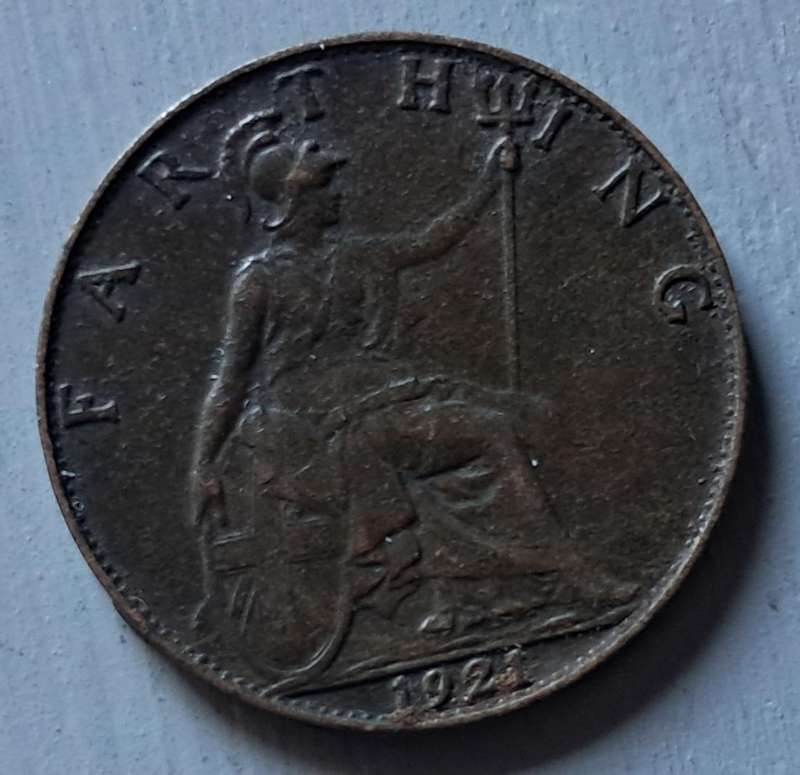 1921 GREAT BRITISH FARTHING