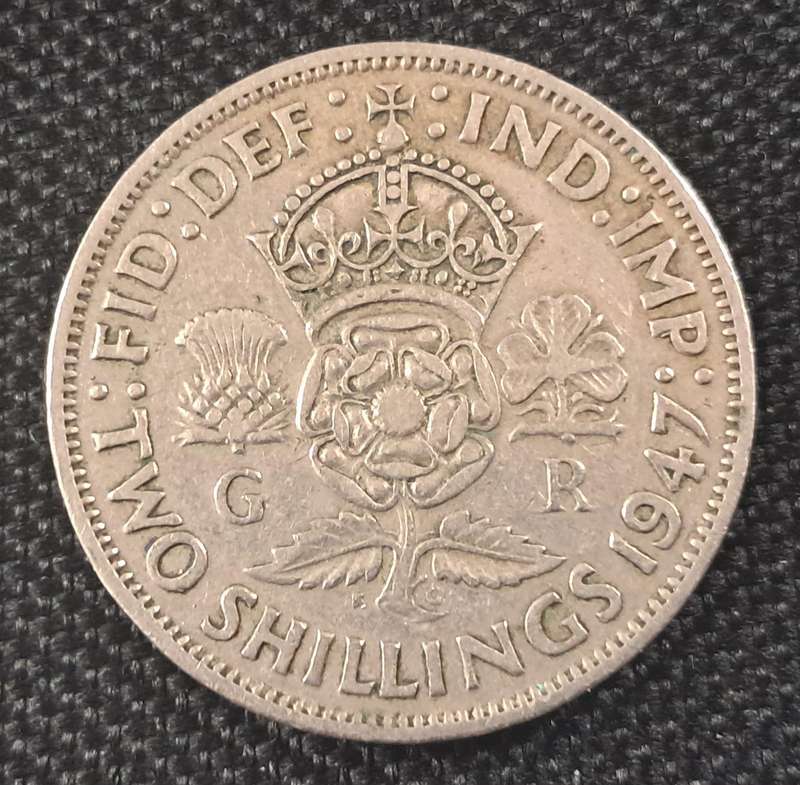 1947 GREAT BRITAIN TWO SHILLING