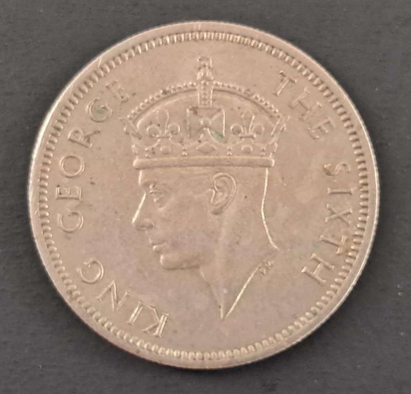 1950 MALAYA COMMISSIONERS OF CURRENCY 20 CENT