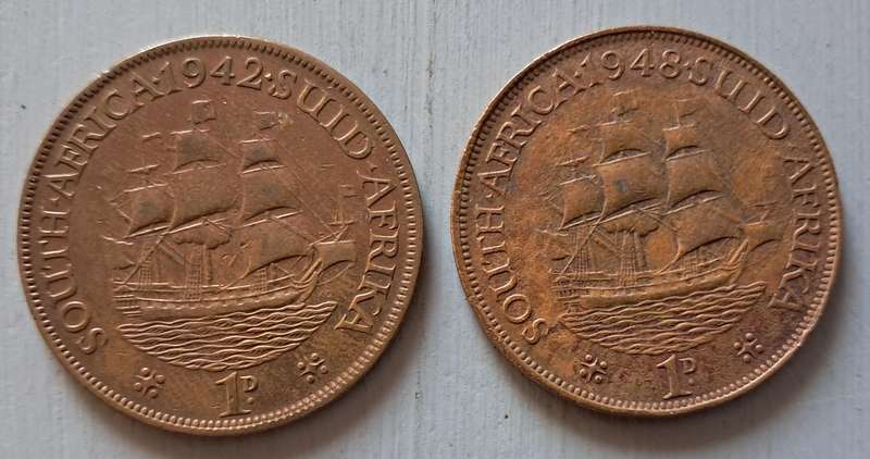 1942 & 48 SAU ONE PENNY PAIR