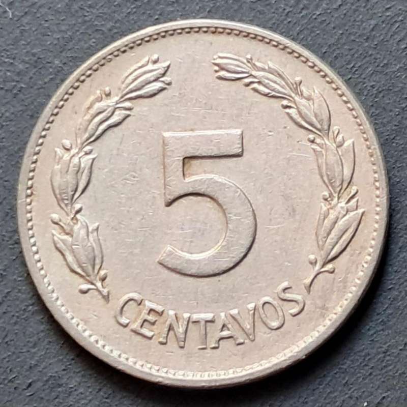 1946 EQUADOR 5 CENTAVOS