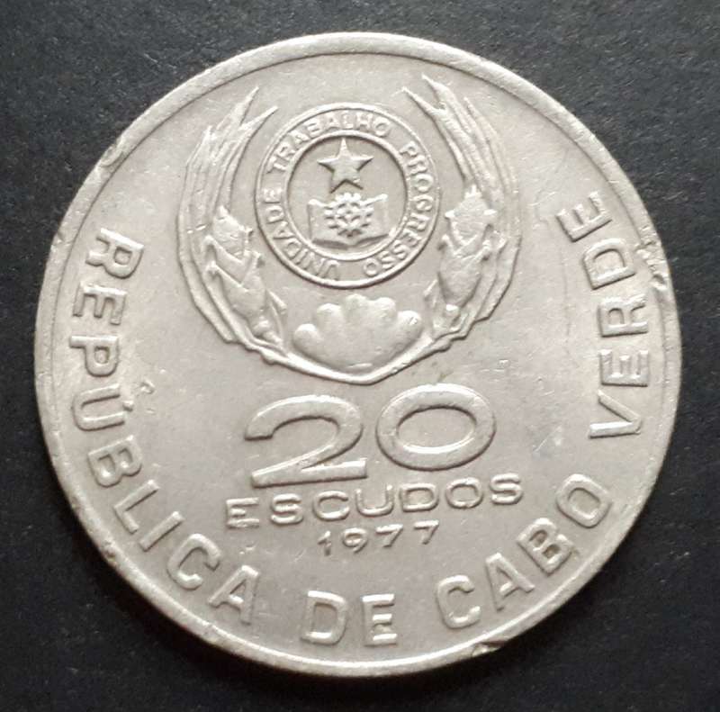 1977 CABO DE VERDE 20 ESCUDOS