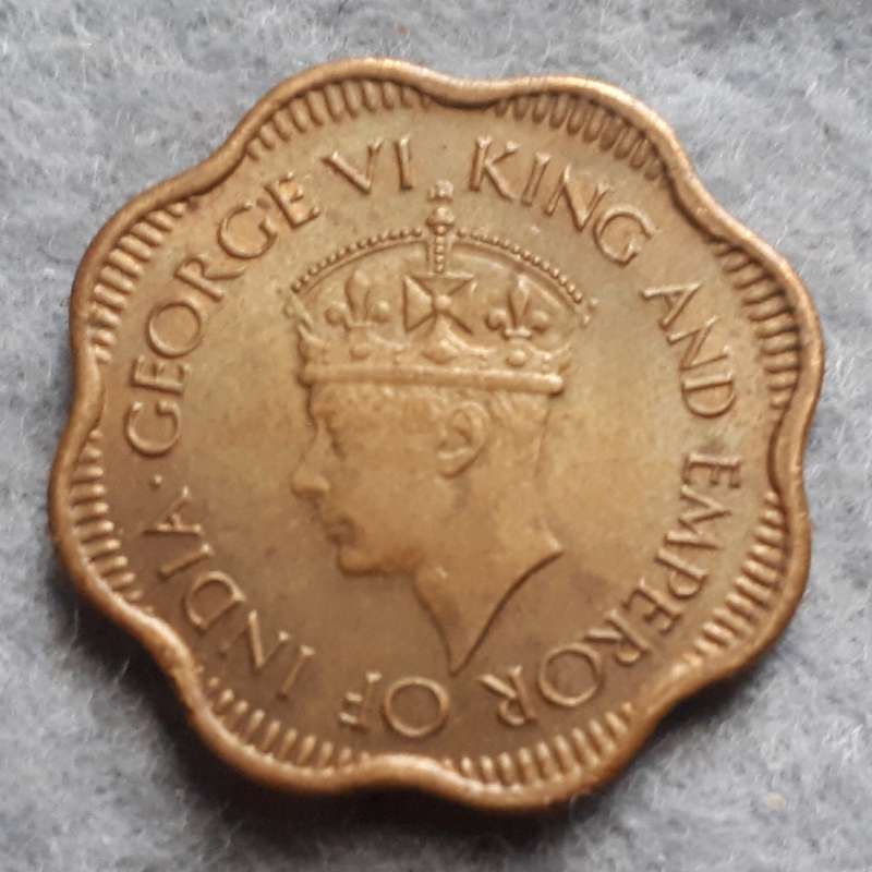 1944 CEYLON10 CENTS
