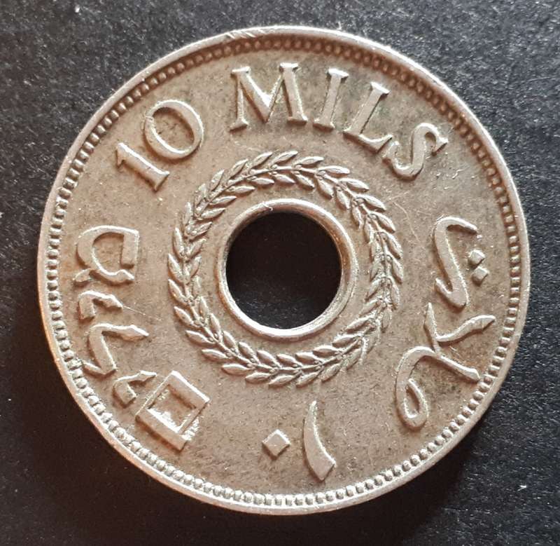 1939 PALESTINE 10 MILS