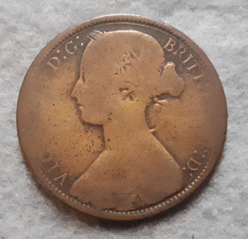 1873 GREAT BRITAIN ONE PENNY