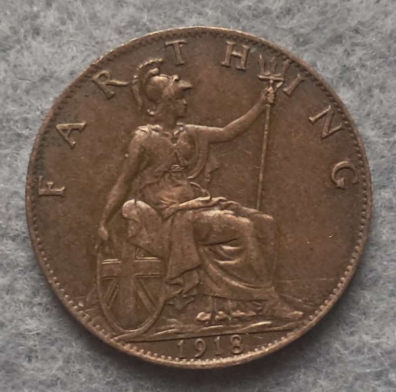 1916 GREAT BRITAIN FARTHING