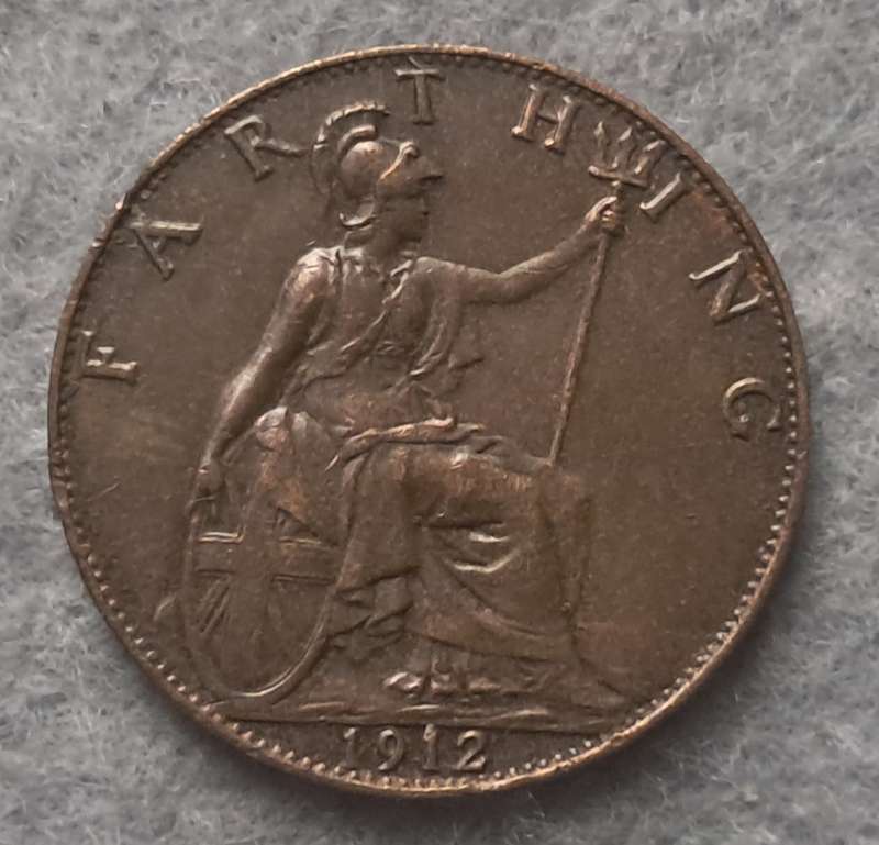 1912 GREAT BRTAIN FARTHING