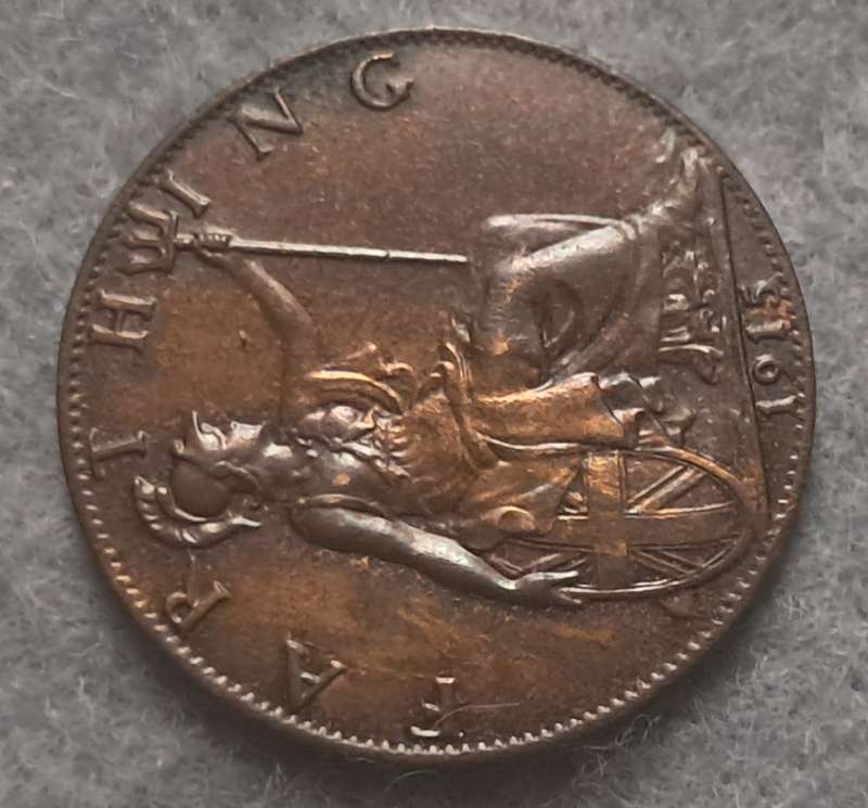 1915 GREAT BRITAIN FARTHING