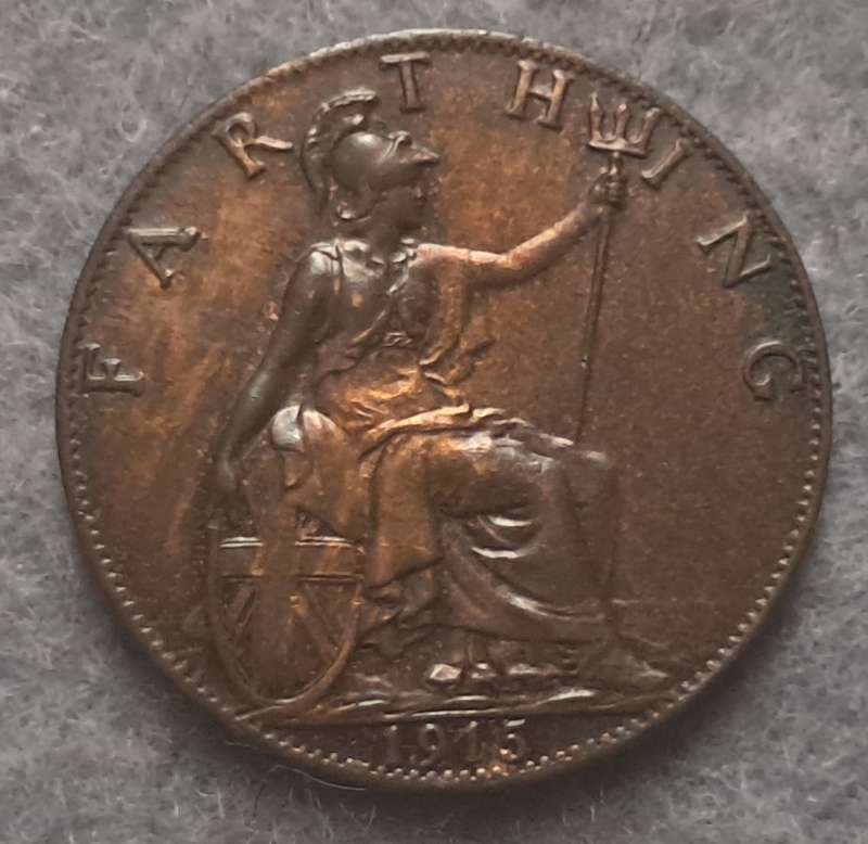 1915 GREAT BRITAIN FARTHING
