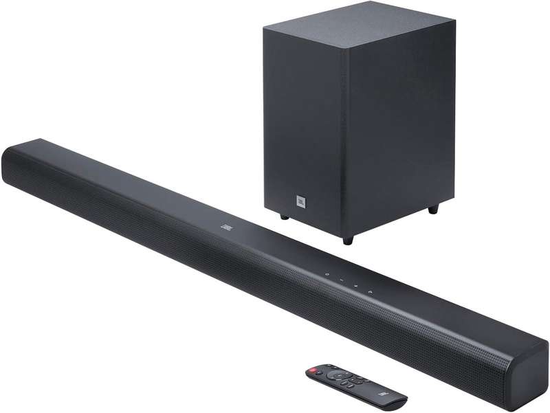 JBL SB550 3.1 Channel Soundbar with Wireless Subwoofer, Black