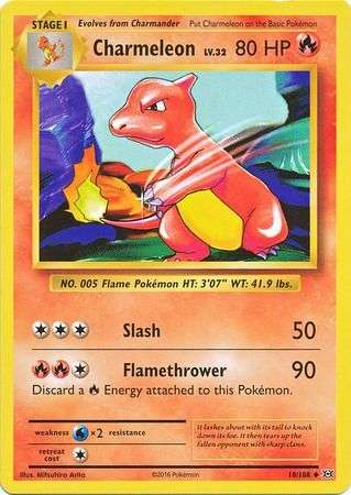 Pokemon Trading Card Game - Charmeleon - 10/108 - Uncommon XY: Evolutions