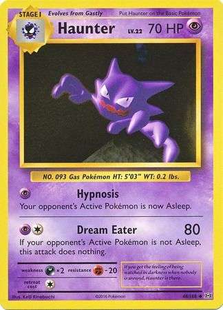 Pokemon Trading Card Game - Haunter - 48/108 - Uncommon XY: Evolutions
