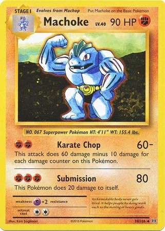 Pokemon Trading Card Game - Machoke - 58/108 - Uncommon XY: Evolutions
