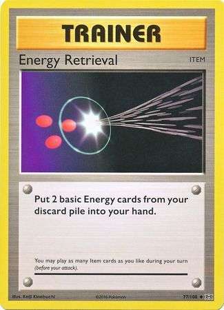Pokemon Trading Card Game - Energy Retrieval - 77/108 - Uncommon XY: Evolutions
