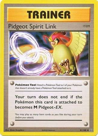 Pokemon Trading Card Game - Pidgeot Spirit Link - 81/108 - Uncommon XY: Evolutions