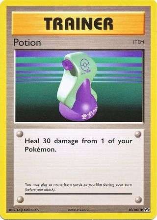 Pokemon Trading Card Game - Potion - 83/108 - Uncommon XY: Evolutions