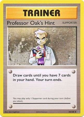 Pokemon Trading Card Game - Professor Oak's Hint - 84/108 - Uncommon XY: Evolutions